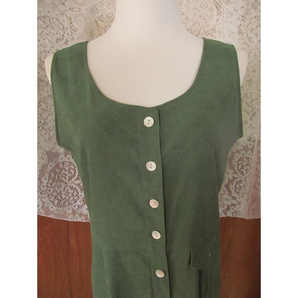 Vintage Christopher & Banks Hippie Gypsy BOHO Button Down Front Casual Dress S12 - Picture 4 of 8